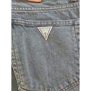 Guess Jeans Mens 32 Denim Green Triangle 32x34 highrise Y2k Vintage 2000s 90s